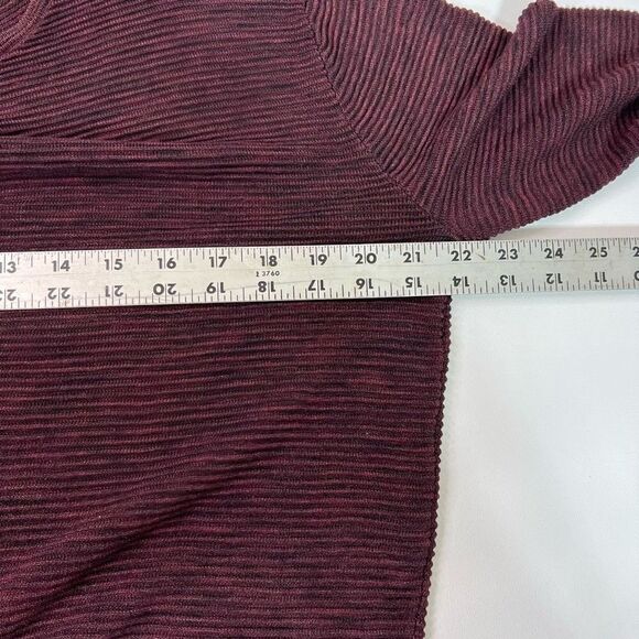 Aritzia Wilfred Sweaters Womens Medium Blanchard Sweater Burgundy Linen Blend - Picture 4 of 9